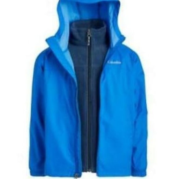 Columbia Other - Columbia Kids 3 in 1 Boys Glennaker Interchange Rain Jacket Blue Size Youth LG